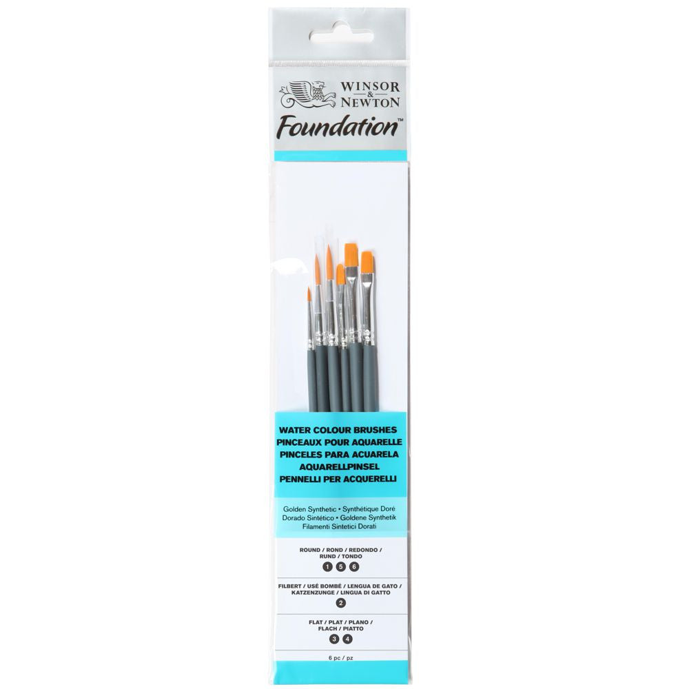 Kit Pincéis Winsor & Newton Foundation 6 Unidades 5295016